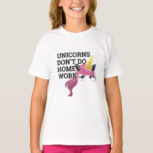 Camiseta unicornio para niños - Graciosa 'No hago