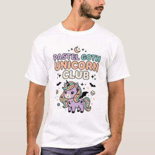 Camiseta Unicornio Pastel Gótic Unicornio Club Gráfica de M