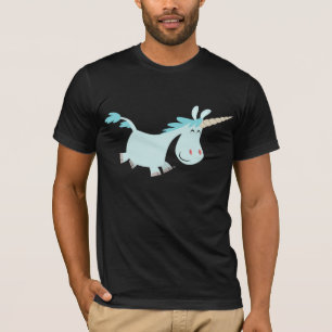 Camiseta Unicornio Personalizado Azul