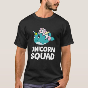 Camiseta Unicornio, Personalizado De La Escuadrón De Narwha