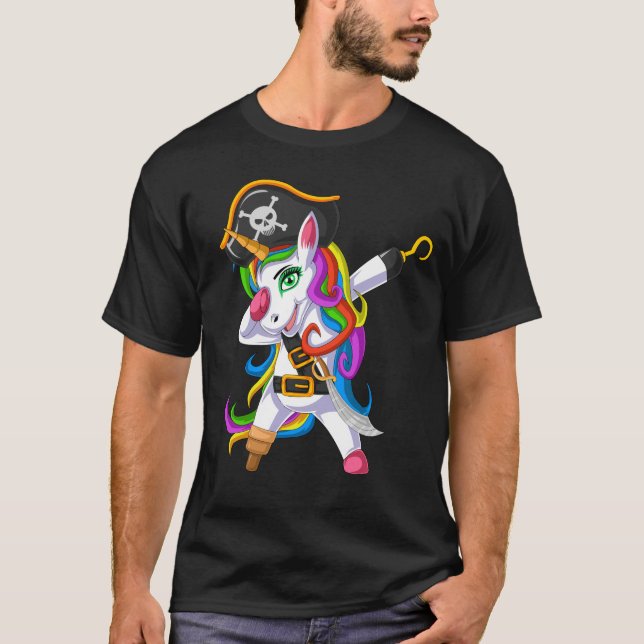 Camiseta unicornio pirata (Anverso)