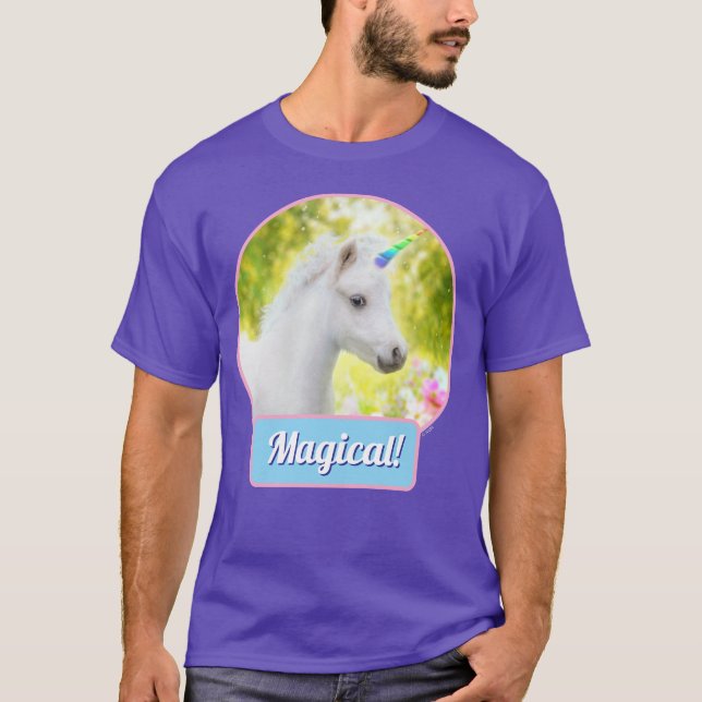 Camiseta Unicornio Poni Blanco (Anverso)