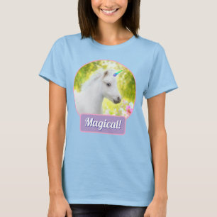 Camiseta Unicornio Poni Blanco
