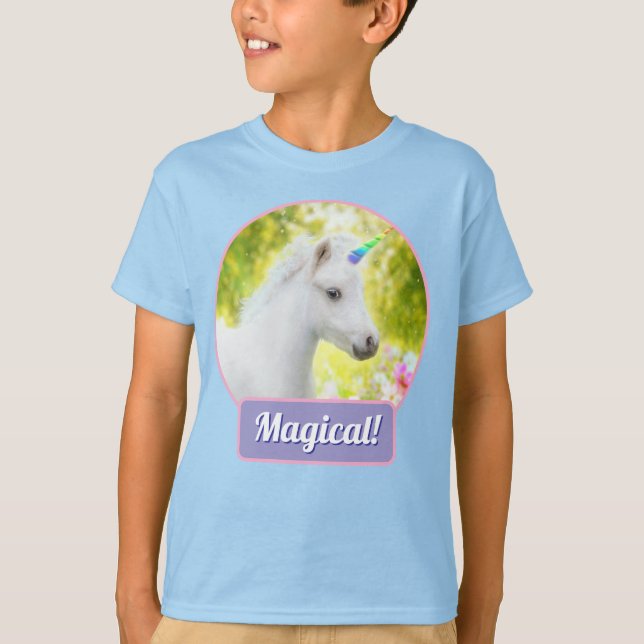 Camiseta Unicornio Pony Blanco (Anverso)