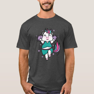 Camiseta Unicornio porrista fabuloso Deportes vintage