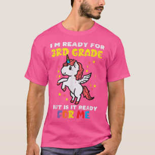 Camiseta Unicornio Preparado Para El Tercer Primer Día De S