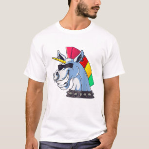 Camiseta Unicornio Punk Divertido Irónico Cool Unicornio Ro