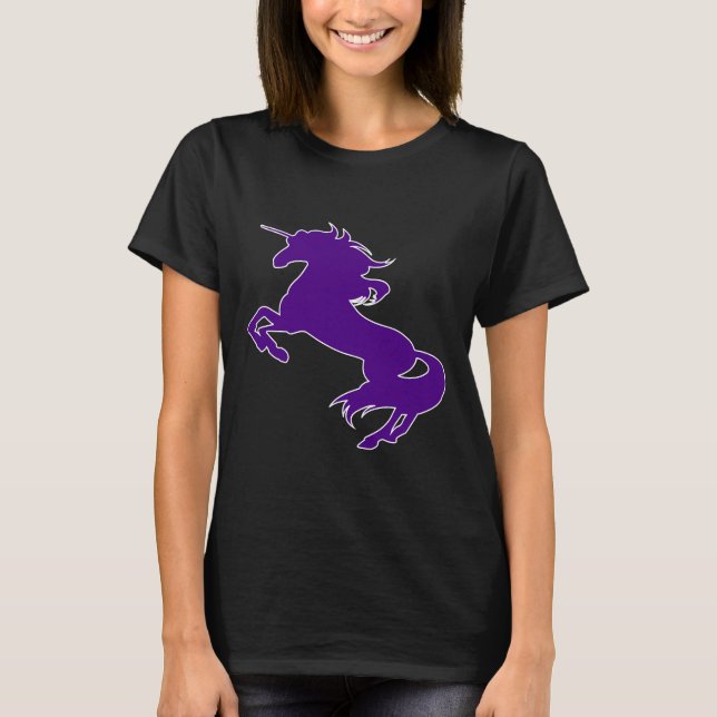 Camiseta Unicornio púrpura (Anverso)