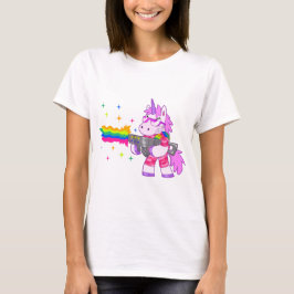 Camiseta Unicornio púrpura - arma