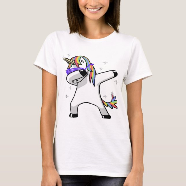 Camiseta Unicornio que frota (Anverso)