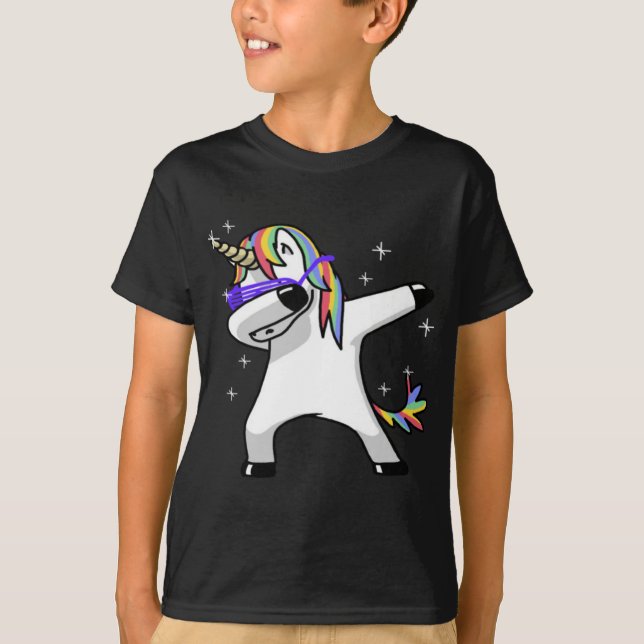 Camiseta Unicornio que frota (Anverso)