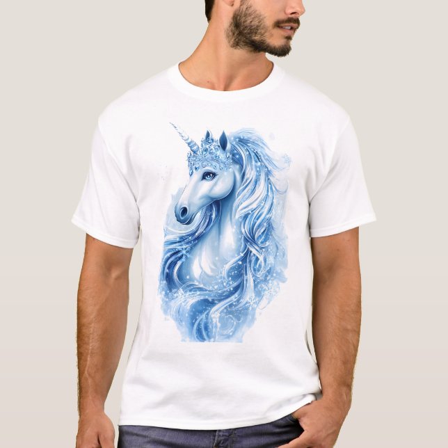 Camiseta Unicornio Reina de Hielo (1) (Anverso)