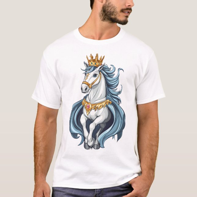 Camiseta Unicornio Rey Real (1) (Anverso)