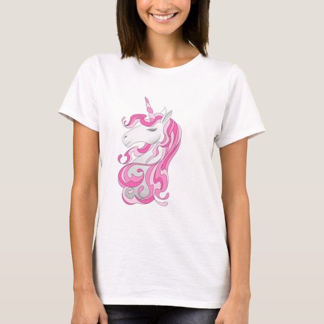 Camiseta Unicornio rosa (Anverso)