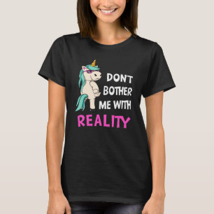 Camiseta Unicornio sarcástico contra la realidad