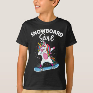 Camiseta Unicornio Snowboard Esquí Dabbing Unicorn Snowbo