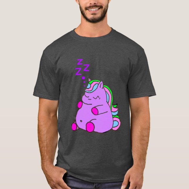 Camiseta Unicornio Soñoliento (Anverso)
