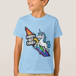 Camiseta Unicornio Sorry not Sorry para Niños