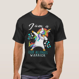 Camiseta Unicornio Soy Un Guerrero De Las Alergias Alimenta