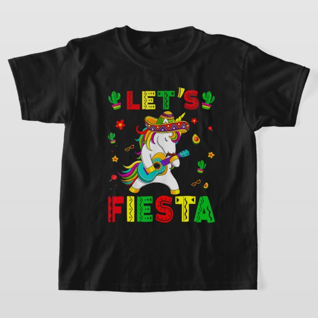 Camiseta Unicornio tocando guitarra Cinco De Mayo (Distribución)