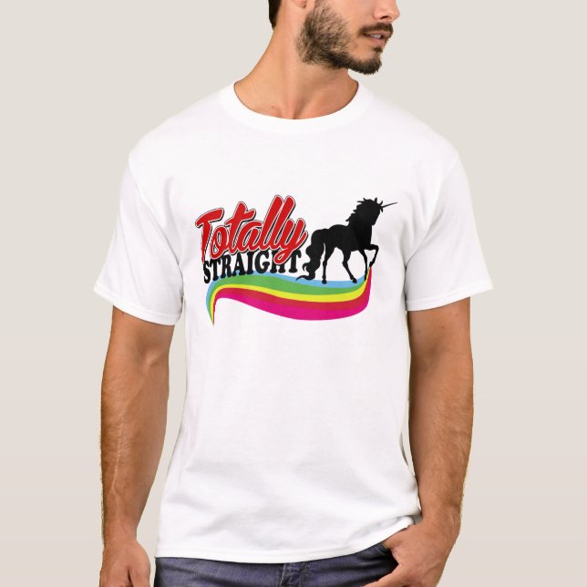 Camiseta Unicornio totalmente recto (Anverso)