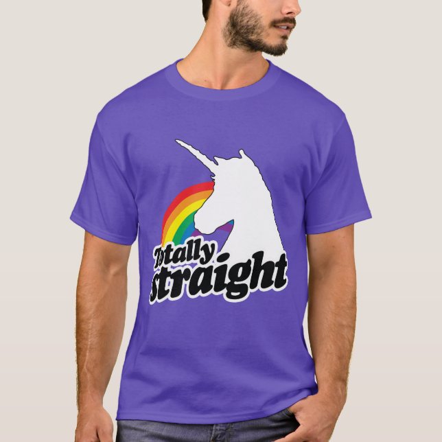 CAMISETA UNICORNIO TOTALMENTE RECTO - BLANCO - .PNG (Anverso)