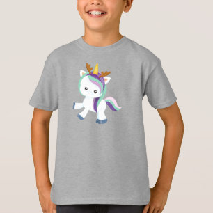 Camiseta Unicornio, unicornio, cuernos, navidades