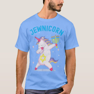 Camiseta Unicornio, unicornio, Hanukkah feliz divertido 