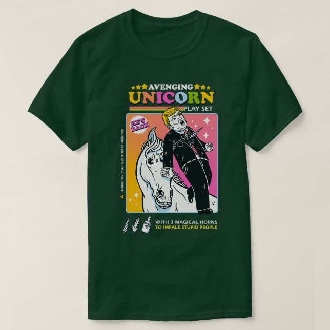 Camiseta Unicornio vengativo (Diseño del anverso)