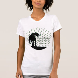 Camiseta Unicornio (verde y negro)