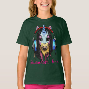 Camiseta Unicornio Vikingo Emo Cabeza Cuadrada – Fantasía d