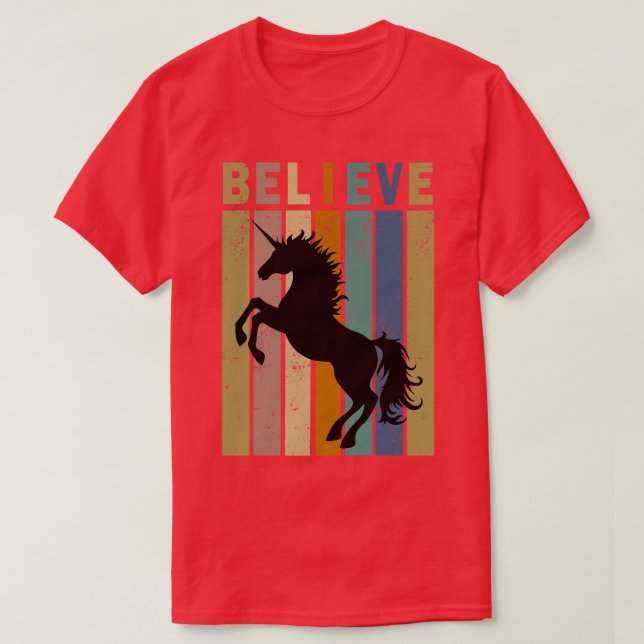 Camiseta Unicornio vintage (Diseño del anverso)