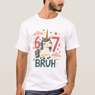Camiseta Unicornio Vintage Dab 6º Cumpleaños Bruh Monada Di