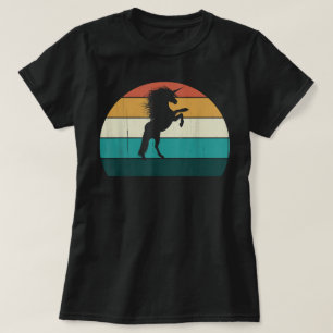 Camiseta Unicornio Vintage Divertido Hombres Mujeres Niños