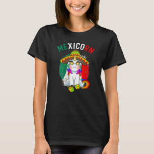 Camiseta Unicornio vistiendo máscara Cinco De Mayo Festival