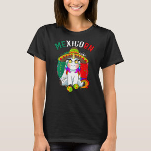 Camiseta Unicornio vistiendo máscara Cinco De Mayo Festival