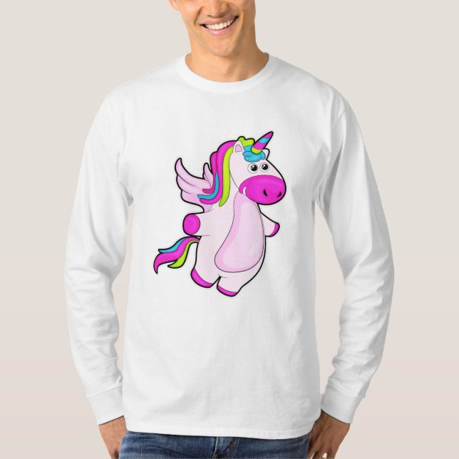 Camiseta Unicornio volando (Anverso)