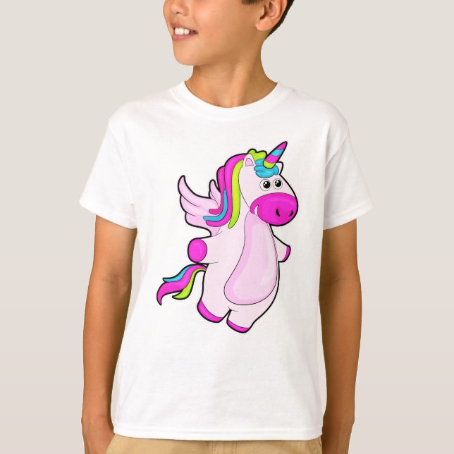 Camiseta Unicornio volando (Anverso)