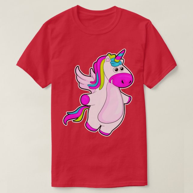 Camiseta Unicornio volando (Diseño del anverso)