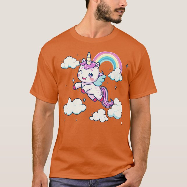 Camiseta unicornio volante (Anverso)