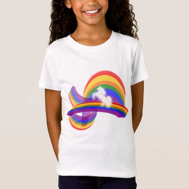 CAMISETA UNICORNIO Y ARCO IRIS (Anverso)