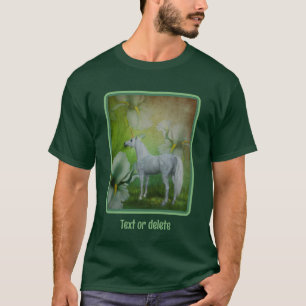 Camiseta Unicornio Y Lilies Fantasy Horse Art