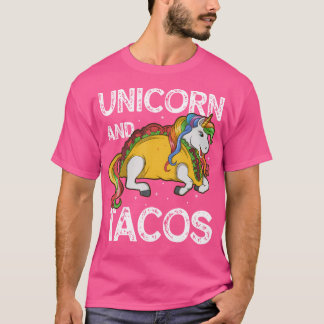 Camiseta Unicornio y Tacos Arcoíris Taco Squad Fiesta