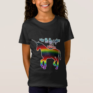 Camiseta Unicornio y vida en color