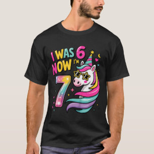 Camiseta Unicornio yo tenía 6 ahora tengo 7 divertido 6 7 c
