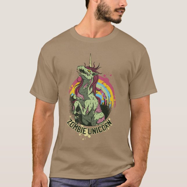 Camiseta Unicornio zombie (Anverso)