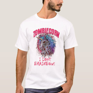 Camiseta Unicornio Zombie Zombiecornio Me Encanta