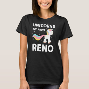 Camiseta Unicornios De Reno Nevada Residente Nv Local Bi