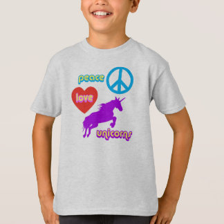 Camiseta Unicornios del amor de la paz
