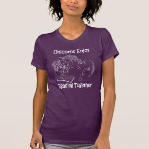 Camiseta Unicornios disfrutan leyendo juntos tee - WL